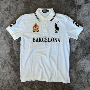 Polo by Ralph Lauren White Barcelona Men's Shirt